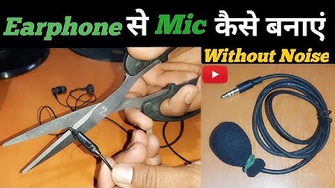 How to make a microphone with earphones!! How to make a microphone from earphones..How to make a ...