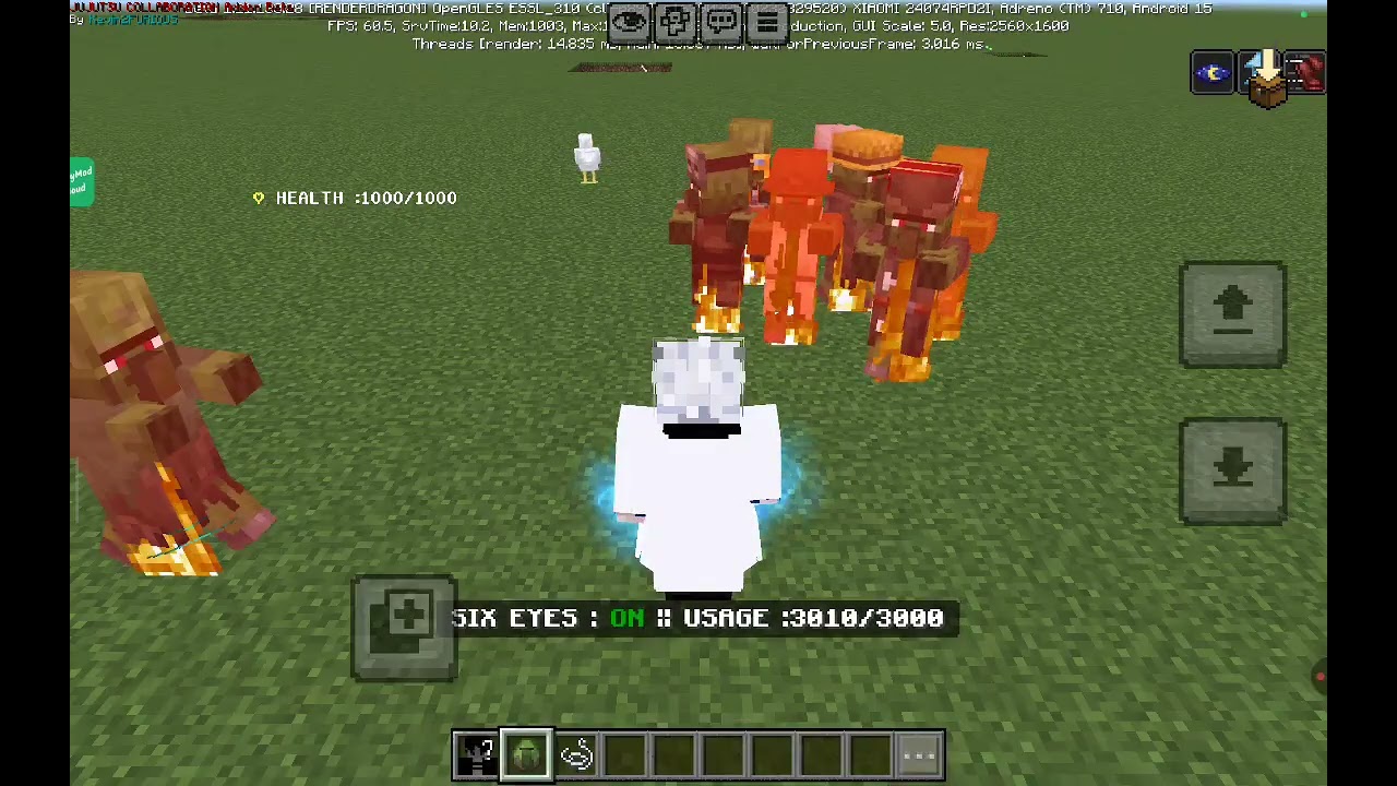 Jjk mod power: gojo MCPE