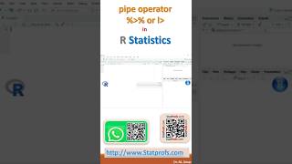 pipe operator in R Studio