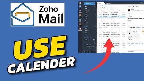 How to Use Calendar In Zoho Mail 2025?
