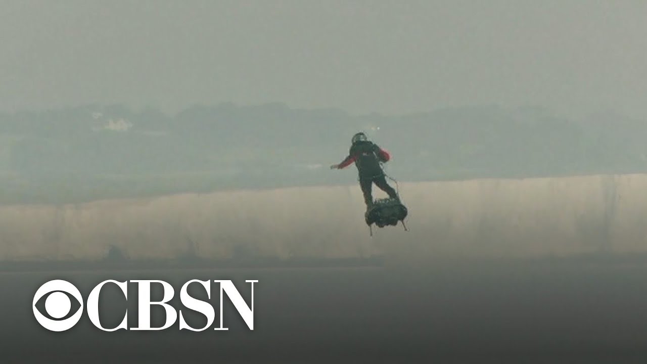 Man crosses English on hoverboard - YouTube