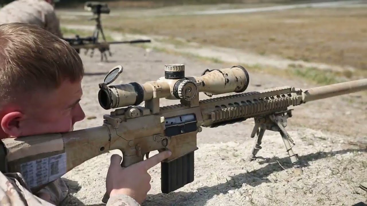 Scout Snipers Using Machine Guns and Sniper Rifles Unknown Distance Shoot
