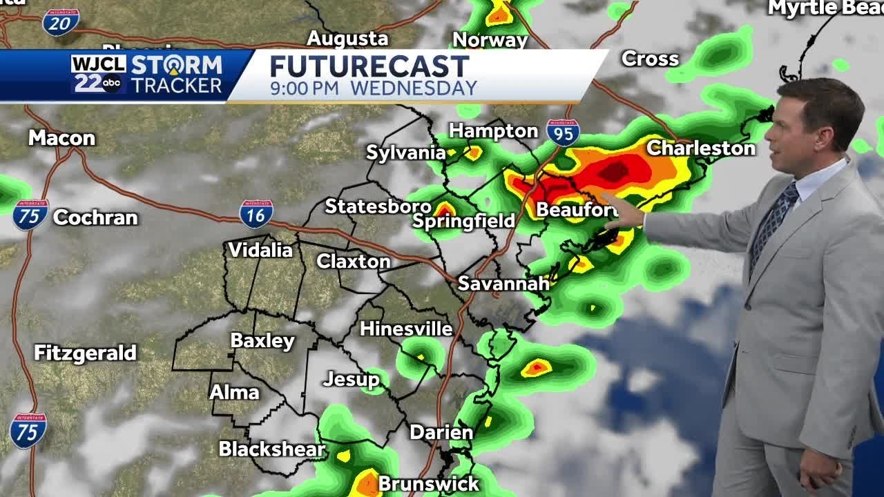 Hot this afternoon with scattered thunderstorms - YouTube