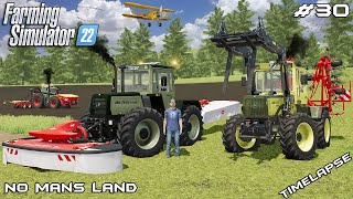 Making HAY with new equipment & @kedex | No Mans Land - SURVIVAL | Farming Simulator 22 | Episode 30