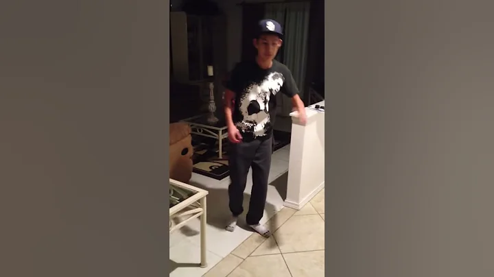 My brother moonwalking