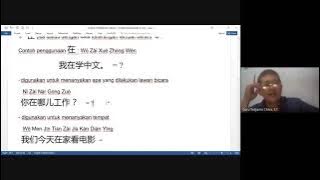 BELAJAR MANDARIN DARI PENGGUNAAN KATA 在 Zai | SEMESTER 1 | KELAS XI