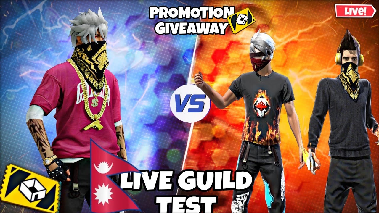 🔴 |FREEFIRE [ NEPAL ] BANGLADESH LIVE | BD SERVER| GUILD TEST|PIKA 5G|LIMITED SEAT
