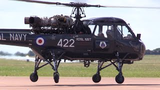 23/07/17 RIAT 2023 | Navy Wings Wasp HAS.1 Departure from RAF Fairford at Departures Day