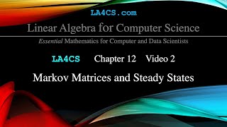 Markov Matrices and Steady States