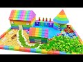 DIY Miniature House #31- How To Make Beautiful House has Garden and Lake with Kinetic Sand & Slime
