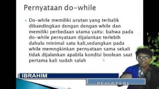 Pemorograman : Pernyataan While, Do while , dan For.