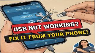 فرمتة وإصلاح الفلاشة من الموبايل فقط How to Format USB Drive on #USBTools #فرمتة الفلاشة #FormatUSB