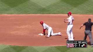 PHI@WSH: Wieters nabs Hernandez trying to take second
