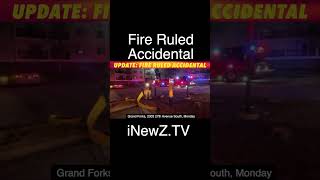 UPDATE: Grand Forks Apartment Fire Ruled Accidental