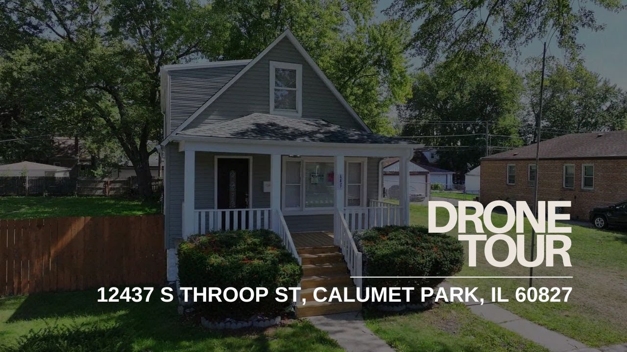 Real Estate Drone Video: 12437 S Throop St, Calumet Park, IL 60827
