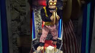 Evil monkey at Spirit Halloween store.
