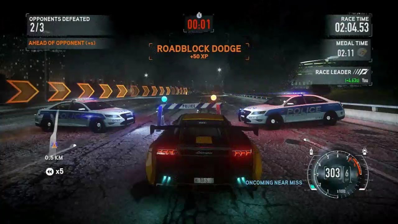 Need For Speed The Run Platinum Medal Challenge "Lakeshore Battle" Lamborghini Gallardo