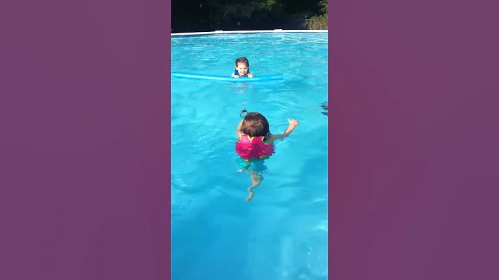 First time swimming