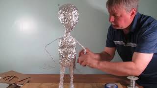 "LITTLE GREEN MAN" DIY PAPER CLAY SCULPTURE PART 1