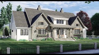 A Perfect Blend of Wood and Stone - Royal Oaks House - D632-A