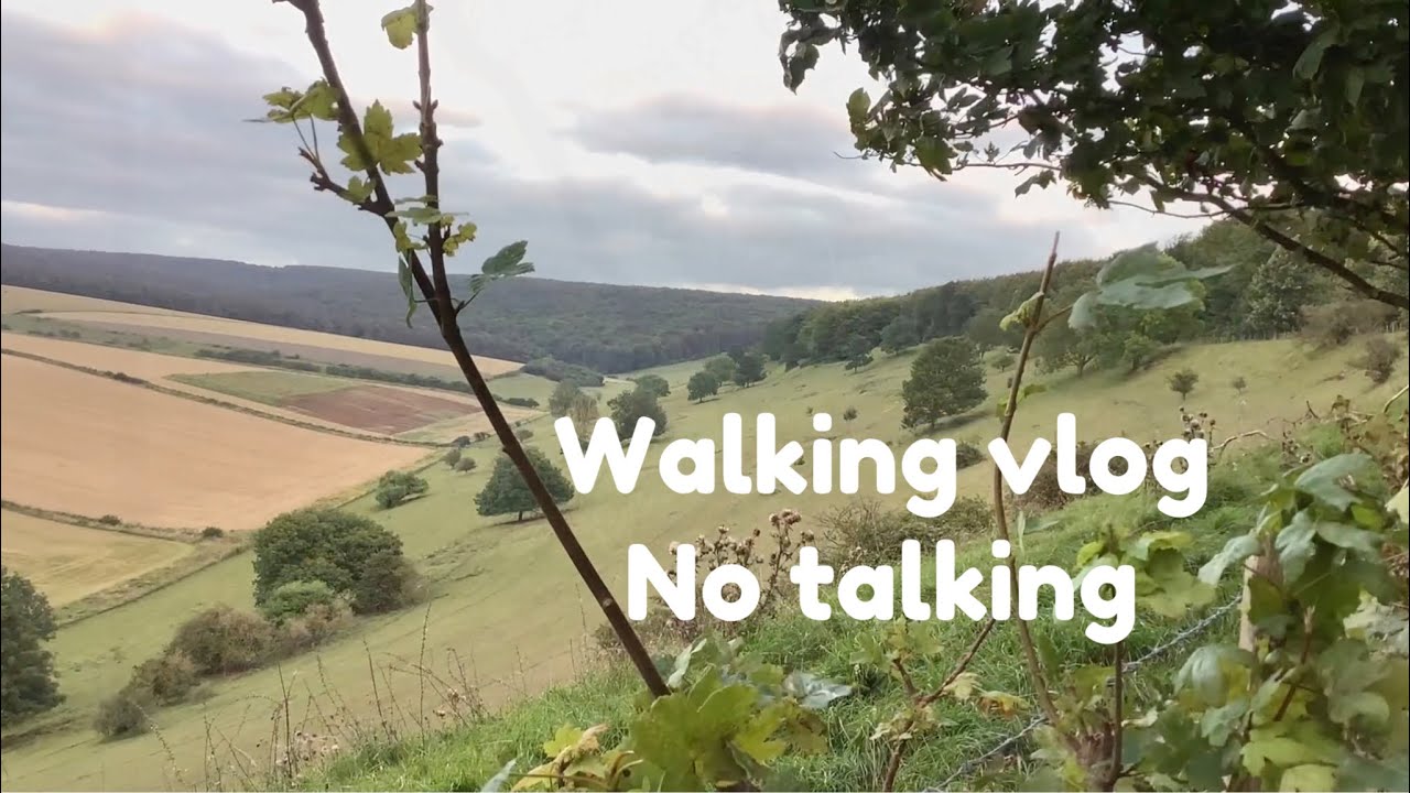 Walking & Hiking vlog NO TALKING, East Sussex U.K. Nature walks, forest, beach, tea gardens, story