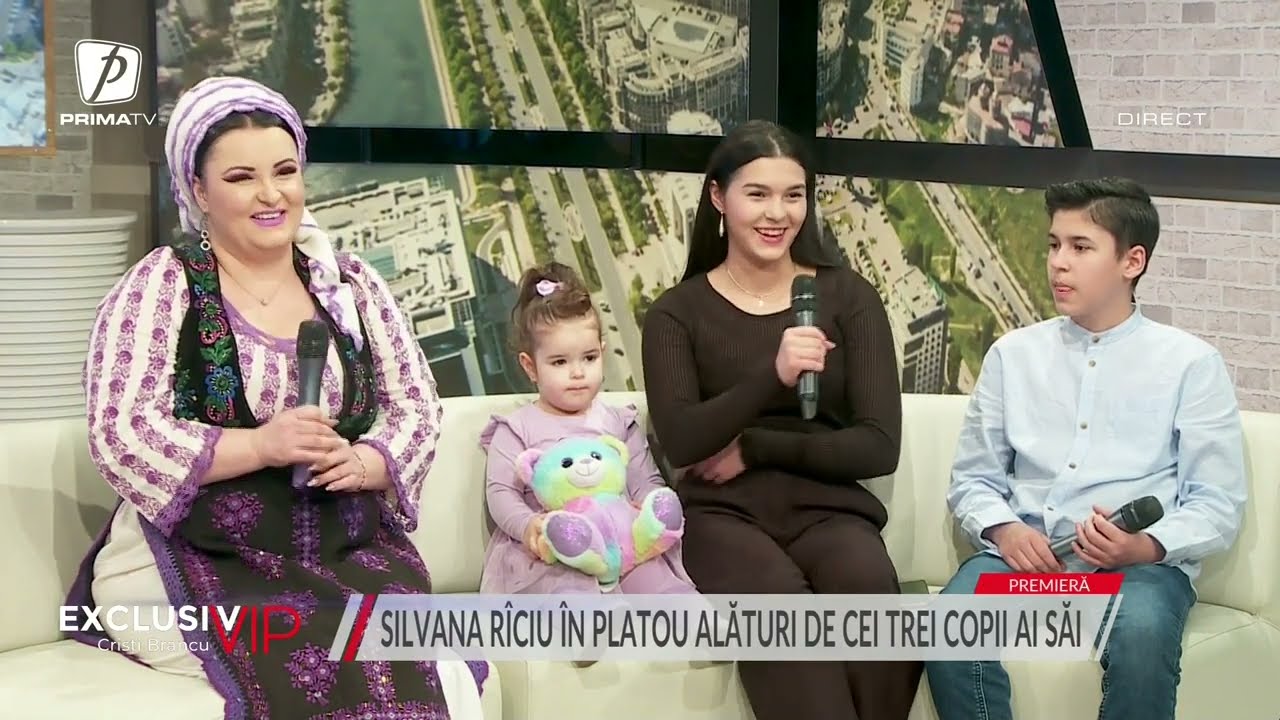 SILVANA RÎCIU, ÎN DIRECT LA TV ALĂTURI DE COPIII SĂI: 