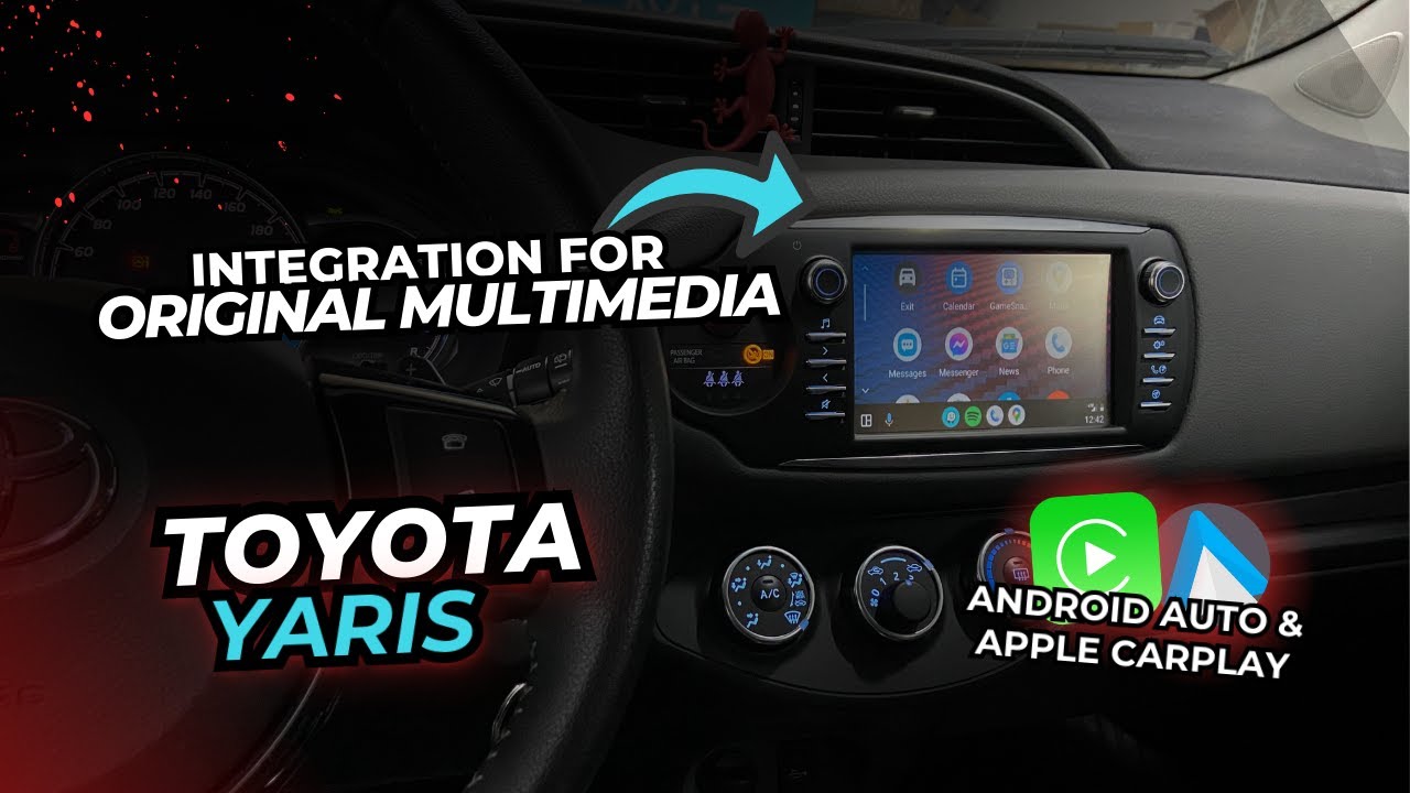 Toyota Yaris Apple Carplay & Android Auto integration for original