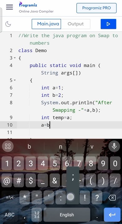 Swap two number|codeing challenge|java tutorial| program#java # ...