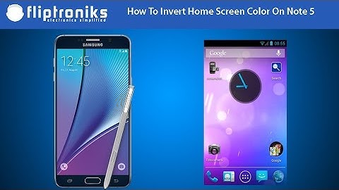 Samsung Galaxy Note 5: How to Quickly Invert Screen Color With Home Key - Fliptroniks.com