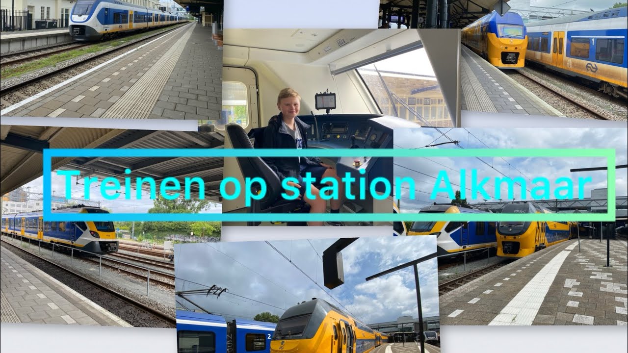 Treinen op station Alkmaar