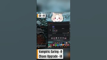 Chaos Upgrade Earing +14 Vampiric Earing +9 Max Upgrade Point Cabal Online