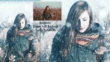 Amazing Snow Photo Effect - Photoshop Actions