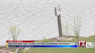 Raleigh to lift water restrictions