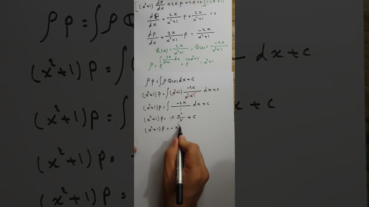 المحاضرة 22 (طريقة تخفيض رتبة المعادلة التفاضلية من الرتبة الثانية[حالة أولى]). نوار الأسدي