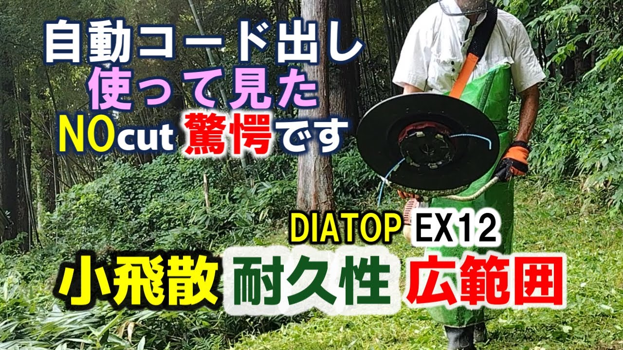 25cc刈払機】 EX12でも問題無く使える Can be mowed over a wide area