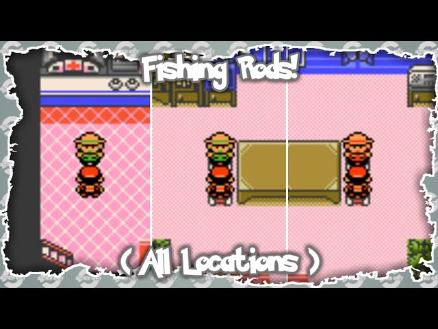 Pokémon Gold, Silver and Crystal - Every Fishing Rods (All