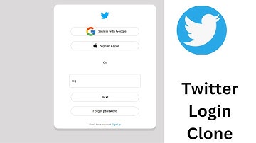 Create an Twitter Login Clone | HTML CSS