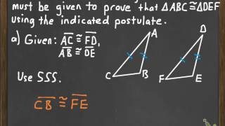 SAS Congruence Postulate