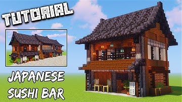 How To Build A Japanese Sushi Bar | Minecraft Tutorial