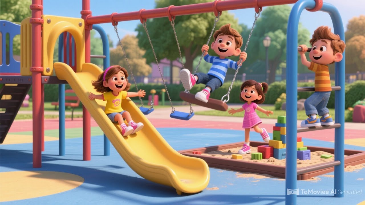 Busy Little Helpers Clean Up the Playground 🧹 | Teamwork & Fun Kids ...