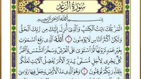 الصفحة ( 249) من القرآن الكريم سورة الرعد _ مصحف التقسيم الموضوعي _