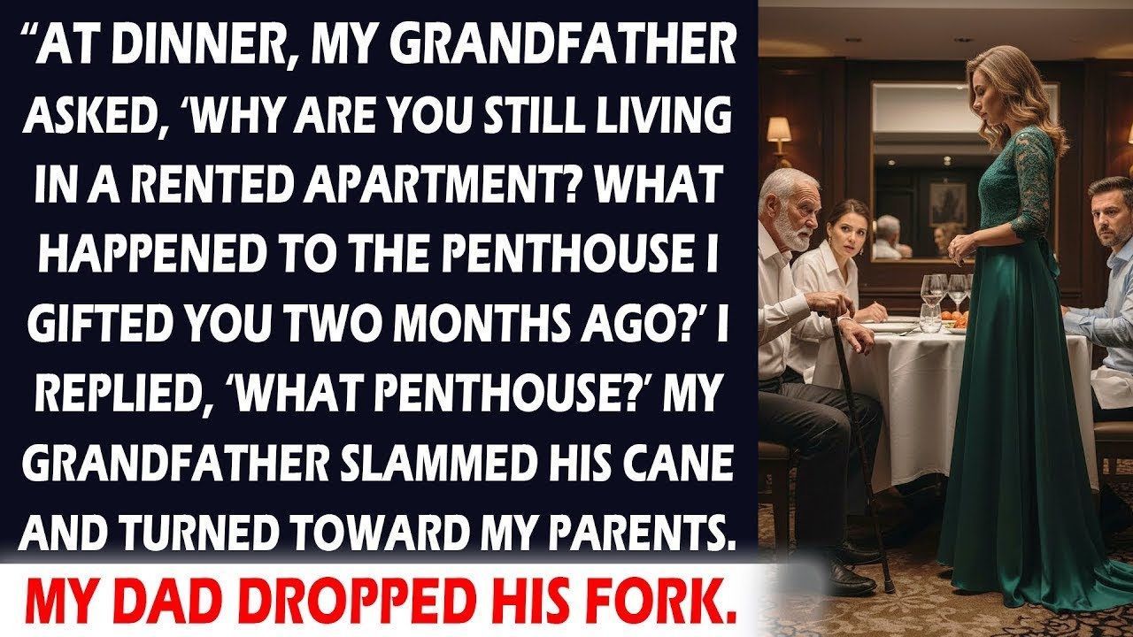 Grandpa Asked About the Penthouse I’d Never Seen, Minutes Later The Table Went Silent