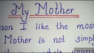 The Person I Like The Most | My Mother #motherlove #maa #mom