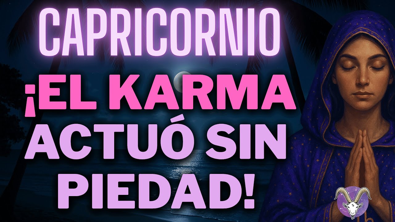 ♑ CAPRICORNIO 💀 NO VEAS ESTO SI TIENES EL CORAZÓN DÉBIL 😮 EL UNIVERSO AJUSTÓ CUENTAS ⚖️