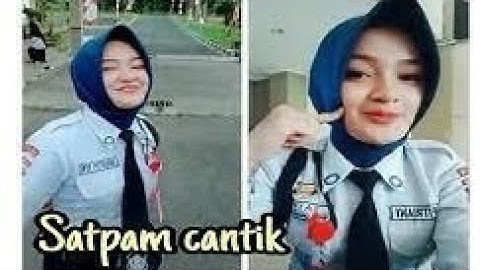 Satpam cantik bergoyang.  #satpam cantik#satpam