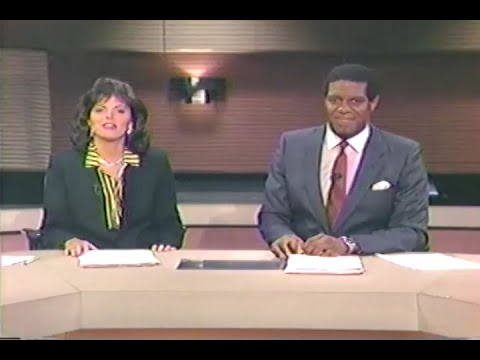 WCBS TV New York Channel 2 News Sunday 10p October 1987