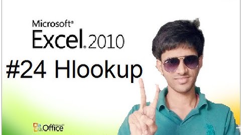 #24 How to Use Hlookup Formula in MS Excel (Hindi/Urdu) Shubham Jangid
