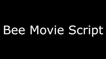 Daily Dose of Internet reads the entire Bee Movie script