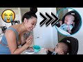 GIVING ZAYDEN FOOD AT 5 MONTHS!! **bad idea**