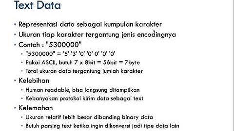 Pemrograman Jaringan : Network Data. Part 1 (Representasi Data)